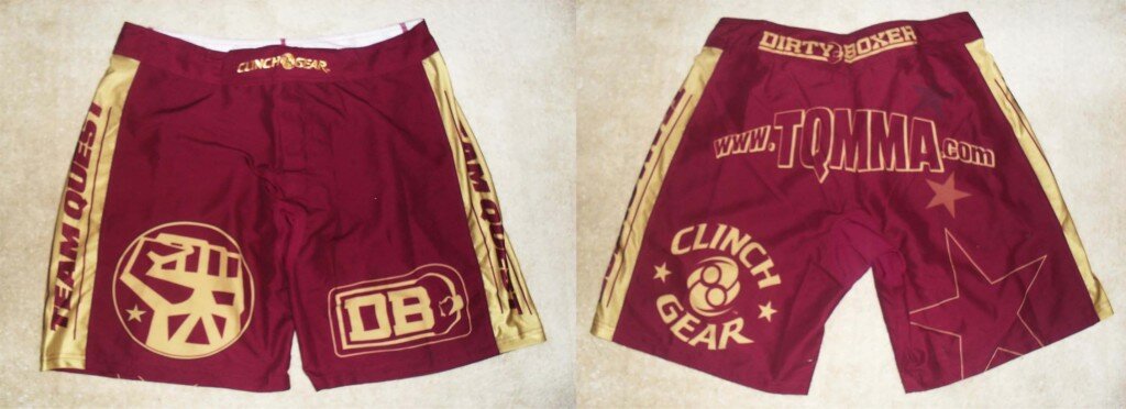 shorts f b 1024x372 Clothing Review: Clinch Gear Team Quest Sublimated Performance MMA Shorts