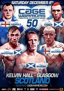 Cage Warriors 50 Poster 212x300 Interview: Aaron Wilkinson talks ahead of his bout against Alan Johnston at Cage Warriors 50