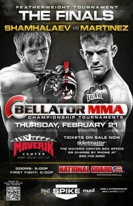 Bellator Feb 21 Poster 195x300 Bellator MMA: Rad Martinez is set to face Shahbulat Shamhalaev on Feb. 21