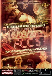 FCC 5 poster 203x300 Full Contact Contender 5: Final fight card and promo video