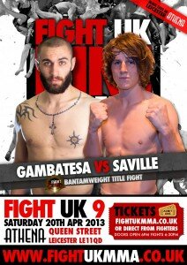Fight UK 9 Poster 212x300 FIGHT UK 9: Dino Gambatesa vs. James Saville headlines on April 20
