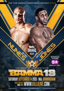 BAMMA 13 poster 212x300 Two new bouts added to BAMMA 13 preliminary card lineup