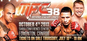 MFC 38 ON SALE LIVE OCT 4 Edmonton Canada 300x143 Maximum Fighting Championship 38 tickets on sale July 18