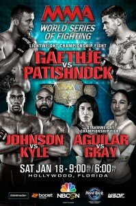 WSOF 8 poster 199x300 WSOF 8: Justin Gaethje and Rich Patishnock battle for the inaugural lightweight belt on Jan. 18